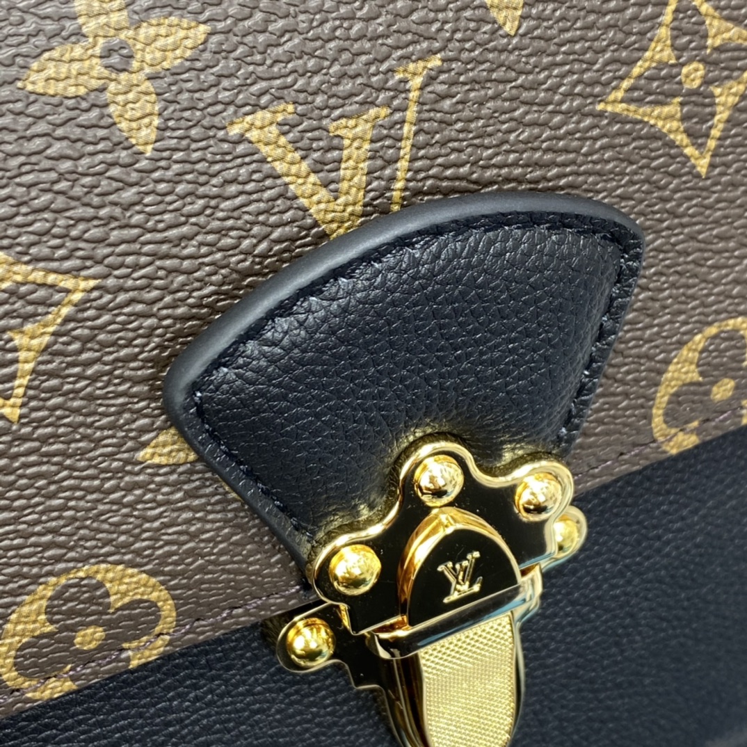 Louis Vuitton VICTOIRE Handbag Monogram M41730 Black